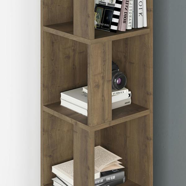 Decortie Piano Modern Corner Bookcase Tall Display Unit 158.9cm