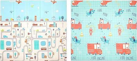 HYGRAD BUILT TO SURVIVE HYGRAD Toddler Floor Play Mat 2 Side Baby Play Mat Reversible Large Soft Gym Plat Mat Crawl Mat for Toddlers
