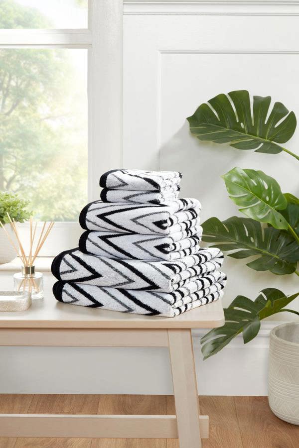Rapport Helix Chevron 6pc Towel Bale