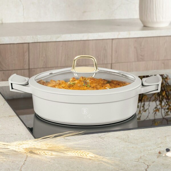 Berlinger Haus Shallow Pot with Lid BH7785 – 28 cm Sahara
