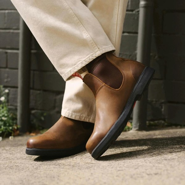 Rossi Booma 607 - Tan Brown Leather Chelsea Boots