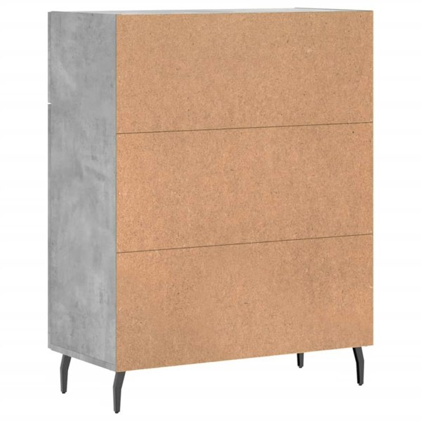 Berkfield Sideboard Concrete Grey 69.5x34x90 cm Engineered Wood
