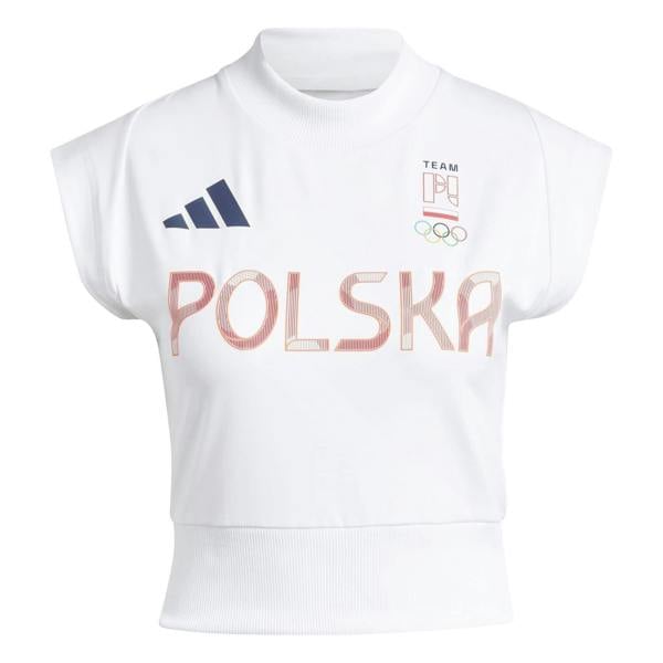 Adidas Womens/Ladies Olympic Poland T-Shirt - White - 
