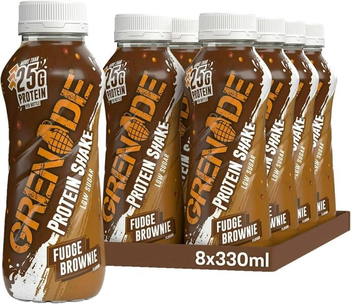 Grenade Fudge Brownie High Protein Shake, 8 x 330 ml