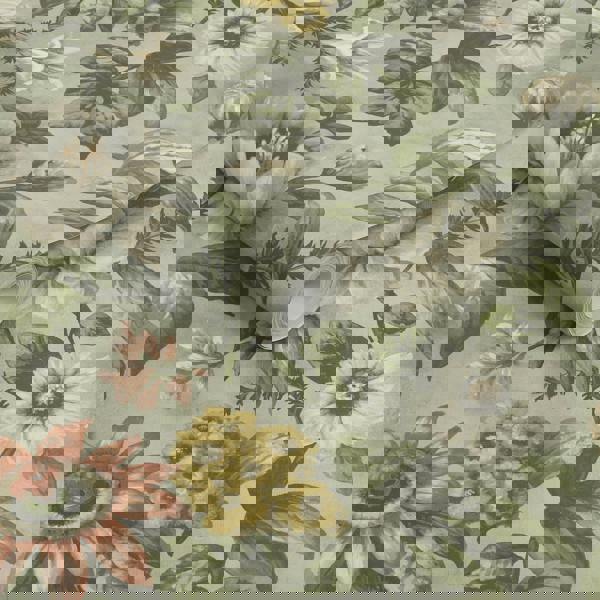 Superfresco Easy Gardenia Floral Wallpaper - Sage Green - 10m