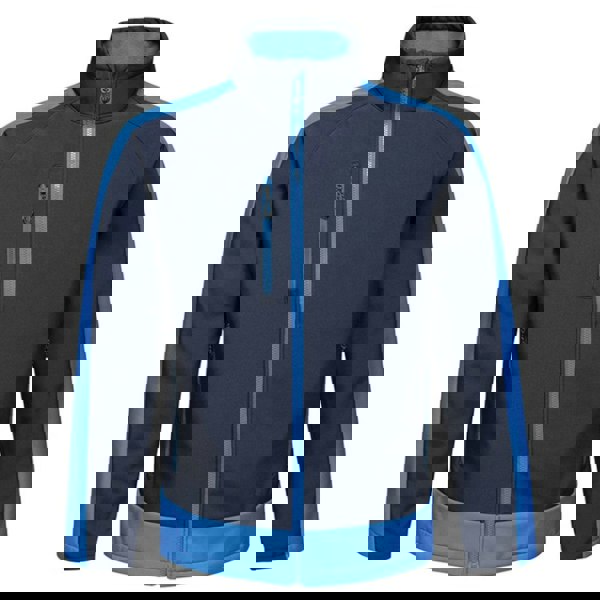 Regatta Mens Contrast Three Layer Printable Soft Shell Jacket - Navy/New Royal