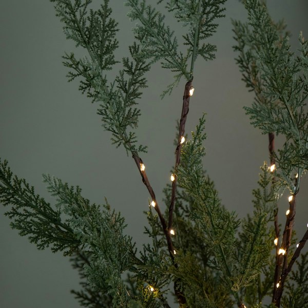 Samuel Alexander 90cm Set of 3 Light up Christmas Fir Twig with 90 Warm White LEDs (Twigs only)