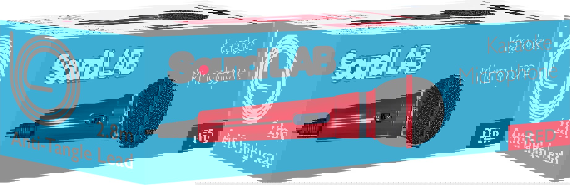 Mr Entertainer Red Plastic Microphone 3.5mm