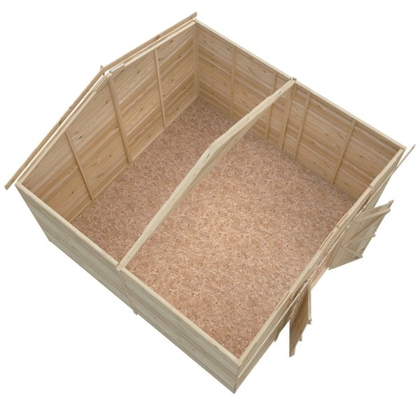 Shire Overlap Double Door No windows 10x10 Economy Storage Shed