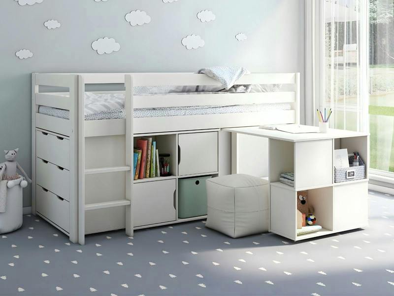Nora Mid Sleeper Full Set White