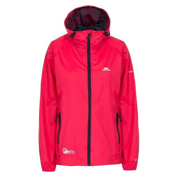 Trespass Womens/Ladies Qikpac Packaway Waterproof Jacket - Raspberry - 