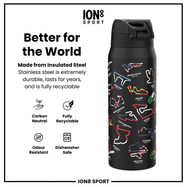 ION8 MotoGP x ION8 Insulated Steel Water Bottle, MotoGP Mix, 750ml (24oz)