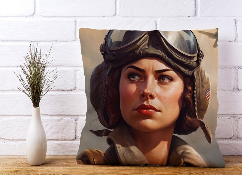 Warren Reed Female Pilot Cushions