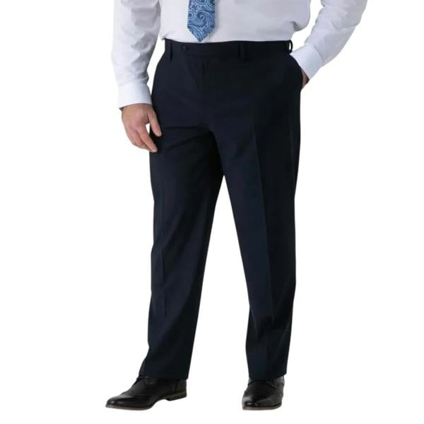 Duke Mens D555 Ted 4 Way Stretch Classic Trousers - Navy - 