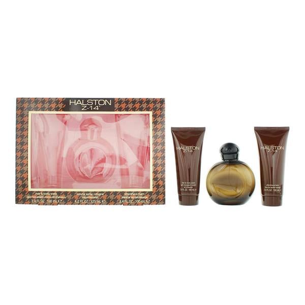 Halston Z14 Eau De Cologne 125ml, After Shave Balm 100ml + Hair & Body Wash 100ml Gift Set for Him