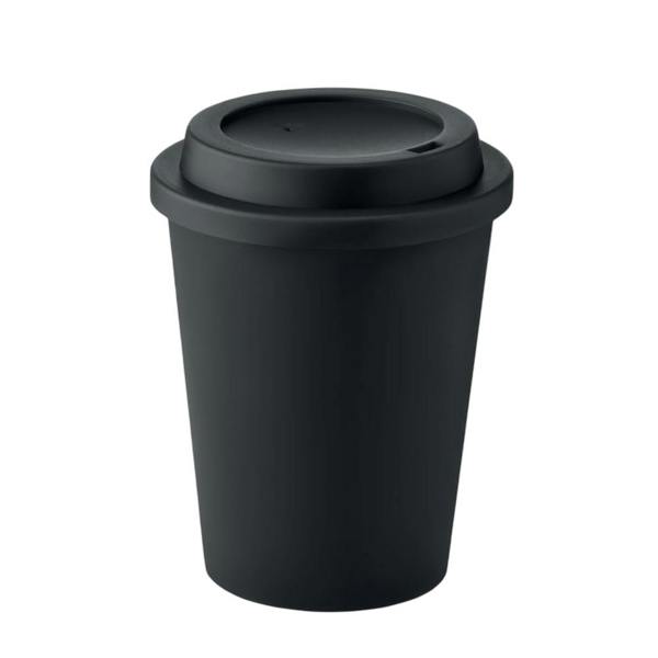 MidOcean Nola Polypropylene Double Wall 300ml Tumbler - Black - 