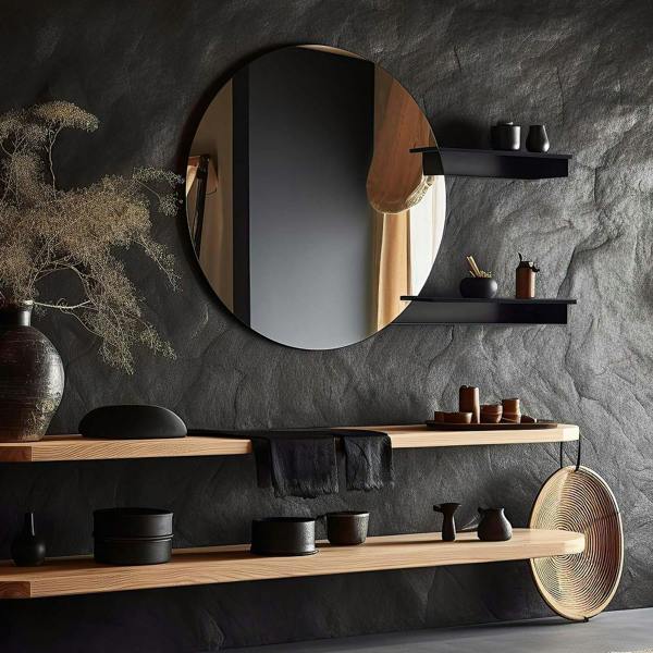 Mirrorstone Heating 320w Round Mirrored Wi-Fi Infrared Heating Panel