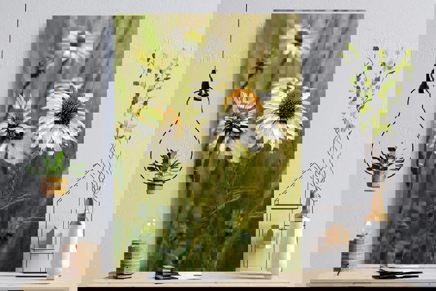 Rustic flower art print