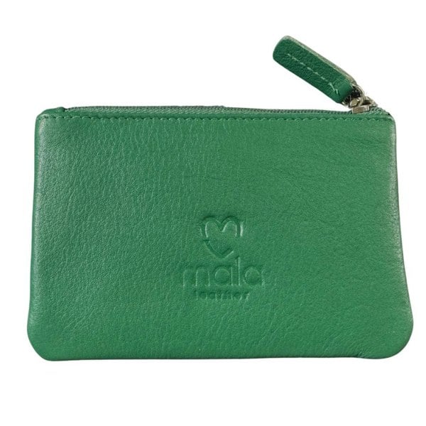 Mala Leather Pinky Gardening Coin Purse – Garden Tool Print and Appliqué