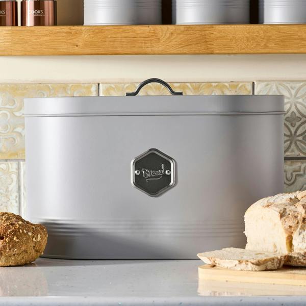 Cooks Professional Bread Bin | Grey / Silver