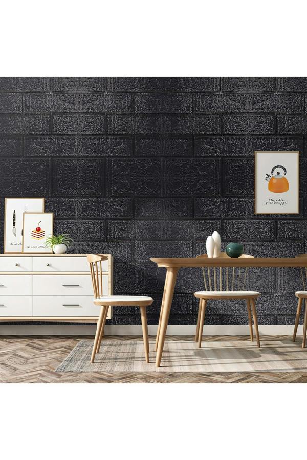 Living and Home 15PCS Self-Adhesive 3D Wall Panels Wallpaper with Brick Effect