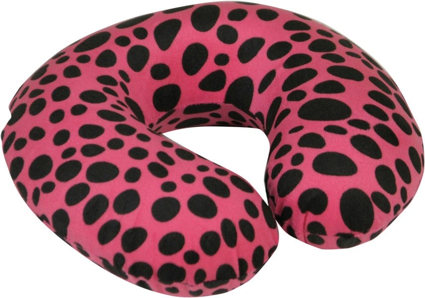 Aidapt Memory Foam Neck Cushion Pink Leopard
