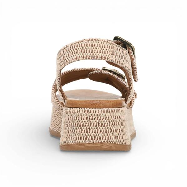 Blowfish Malibu Magical- Women's Beige Faux Leather Platform Sandals