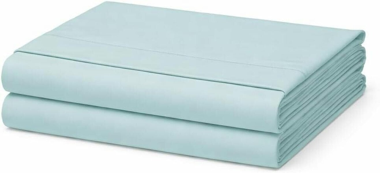 Night Zone Microfibre Flat Sheet – Ultra Soft Breathable Easy Care Bed Sheet - Duck Egg