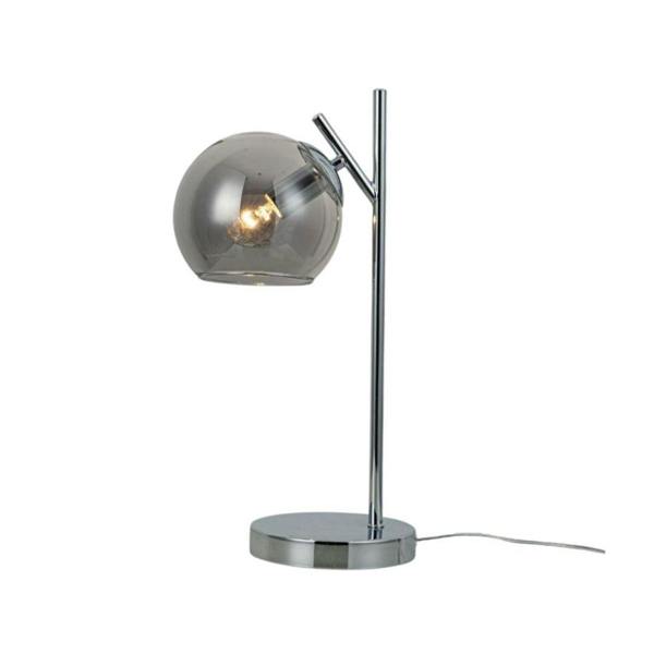 Nia Chrome Smoke Table Lamp