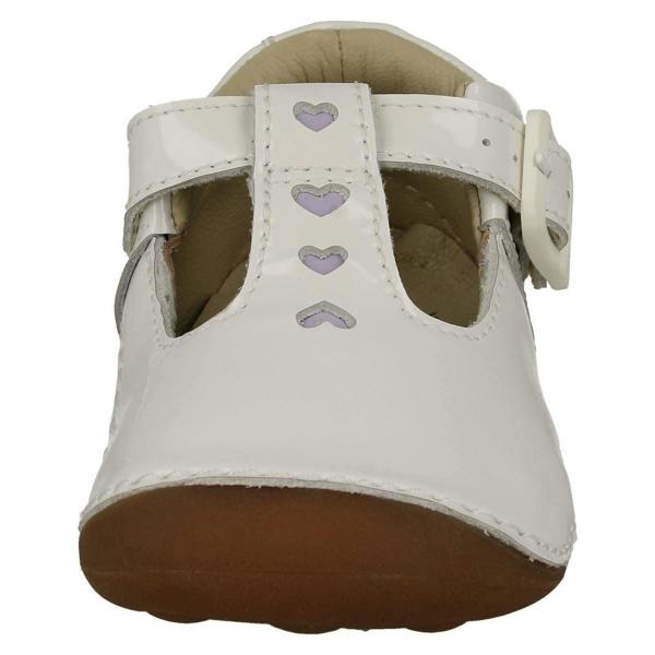Clarks Girls Clarks Casual Pre Walker Shoes with Heart Detail Tiny Beat T