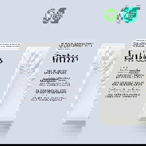 Ethical Bedding Light & Airy Fitted Sheet in White (Bamboo)