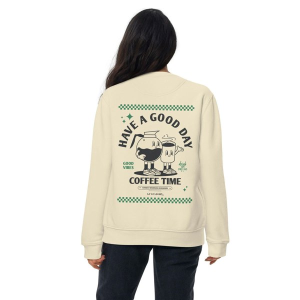 ANCHOR & CREW x GUSTATORY Have A Good Day Cotton Blend Embroidered Sweatshirt