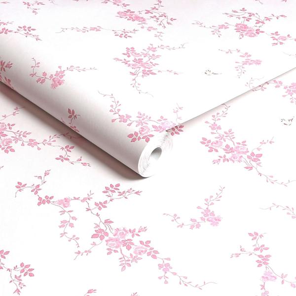 Shabby Chic Rachel Ashwell Butterflies Wallpaper | Pink