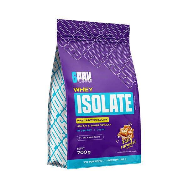 6PAK  Whey Isolate, Salty Caramel - 700g