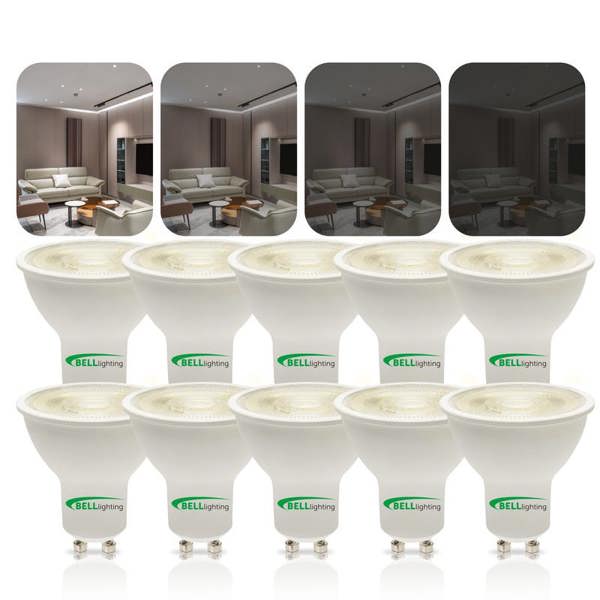 BELL Lighting GU10 Dimmable LED Spotlight 4.4W Energy Saving Light Bulb