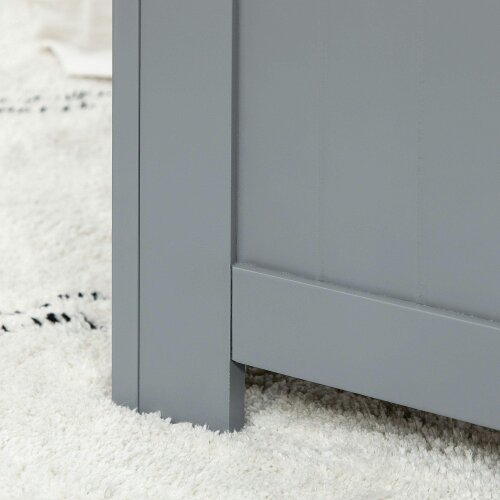 Wyld Haus Vekasa Grey Toy and Blanket Storage Chest With Safety Hinged Lid
