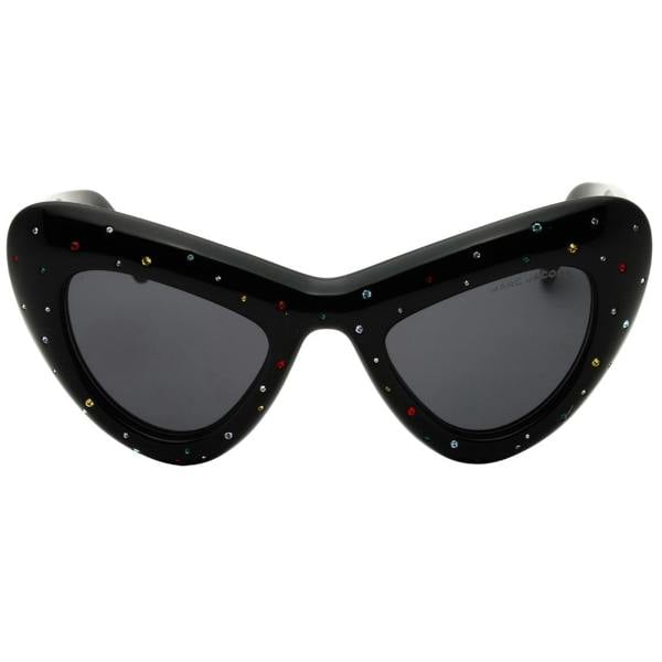 Marc Jacobs Marc 798/S Str 0807 Ir Black Crystal/Grey Sunglasses Female 48X24X140 One Size