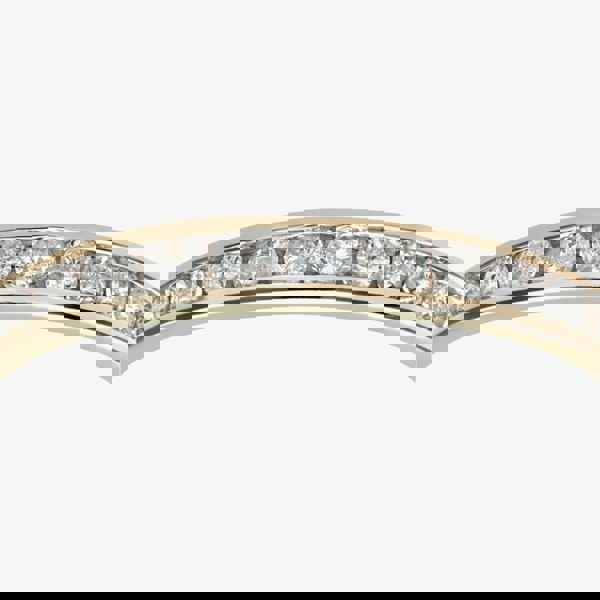 T. H. Baker 9ct Yellow Gold 0.25ct Graduating Diamond Half Eternity Ring PR04775Y