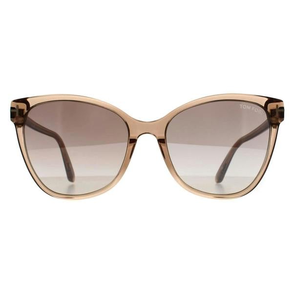 Tom Ford Sunglasses Ani FT0844 45G Shiny Light Brown Brown Mirror