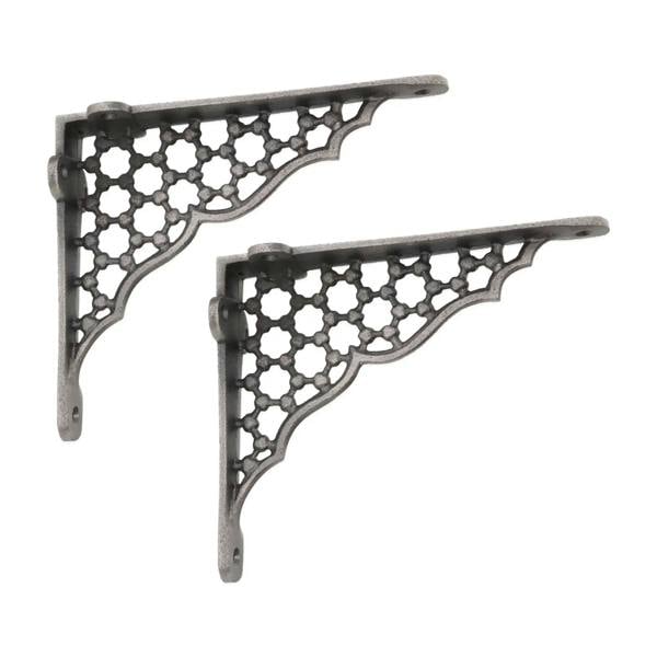 Oakcrafts - Honeycomb Shelf Brackets - Pair of Brackets 155mm x 155mm