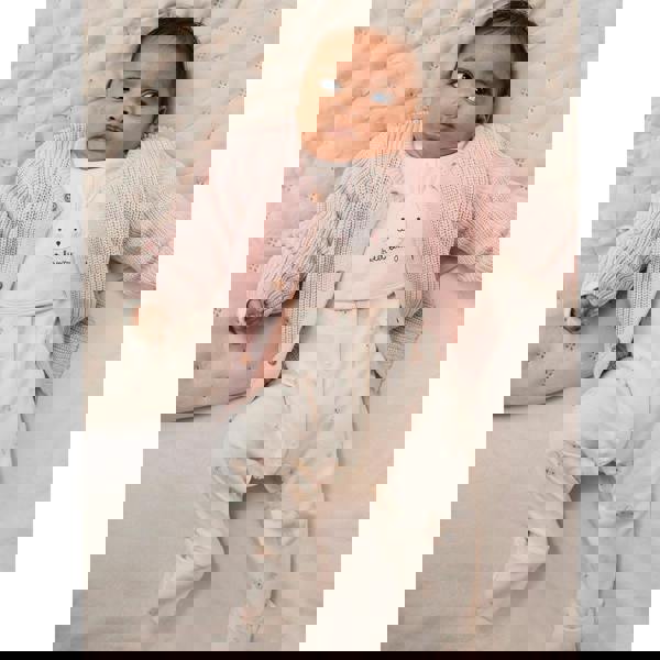 Mini Cuddles Baby Girl 5pc Gift Set With Cardigan, Multicolour