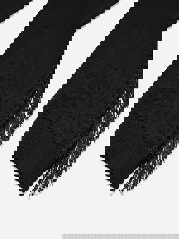 Balmain Girls Fringed Logo Joggers in Black