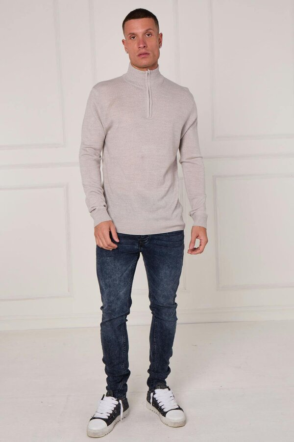 Half Zip Knit Jumper
