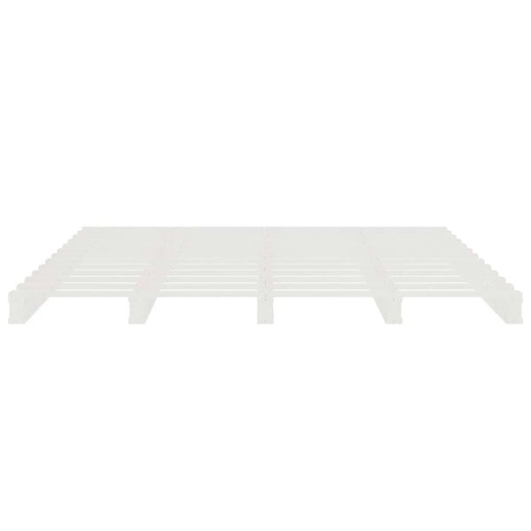 Berkfield Pallet Bed White 160x200 cm Solid Wood Pine