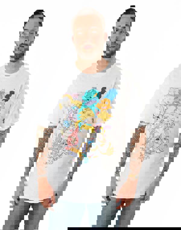 Nickelodeon Unisex White Classic Nick 90's Short Sleeved T-Shirt