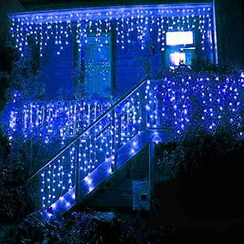 Blue LED Icicle Christmas Lights Range - 240, 480 or 720 LEDs with Timer and 8 Lighting Modes image 6