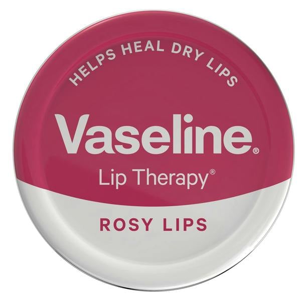Vaseline Lip Therapy Rosy Lips 20gm Petroleum Jelly Tinted Lip Balm, 12 Pack