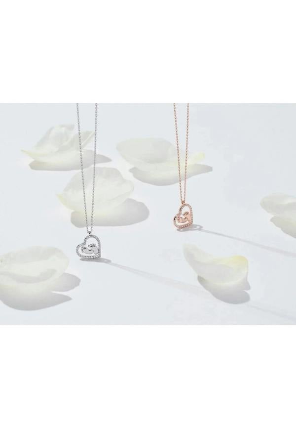 Heart Mum Pendant Necklace Rosegold - LATELITA Necklaces