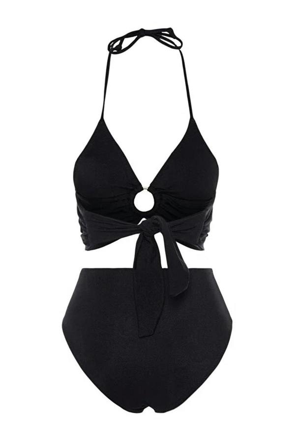 WOVCOR Bralette Padded Regular High Waist Bikini Set with Accessories