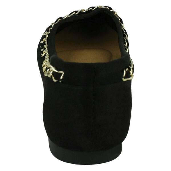 Spot On Ladies Spot On Chain Trim Ballerinas F80550